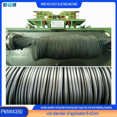 Wire Rod Coil Shot Blasting Equipment Customization in Wire Surface Cleaning Industry (Aanpassing van apparatuur voor het opblazen van draadstaven in de wire-oppervlakte schoonmaakindustrie)