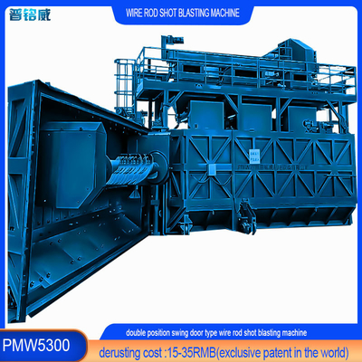 Warmdraadstaaf spoel Shot Blasting Reiniging Machine PMW5300 voor klantvereisten