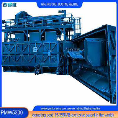 Warmdraadstaaf spoel Shot Blasting Reiniging Machine PMW5300 voor klantvereisten