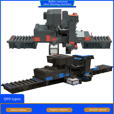 Automatische Q6930A High End Roller Conveyor Shot Blasting Machine voor grote stalen balken