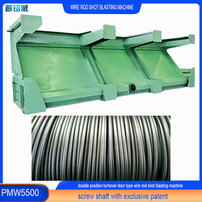330 Kw-impellerhoofd Power Wire Rod Shot Blasting Machine voor hoogkoolstofstaalproduct