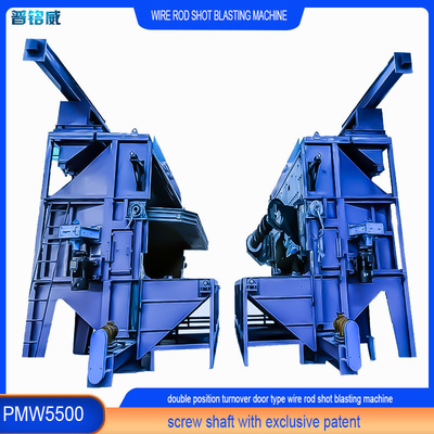 4-9 spoelen per uur Efficiëntie Draadstaaf Shot Blasting Machine PMW 5500
