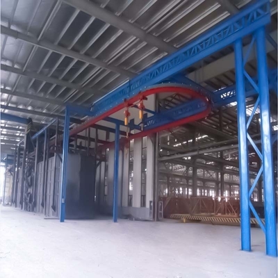 Hoog zuiverheids Q-serie Overhead Conveyor Rail Shot Blasting Machine voor de markt