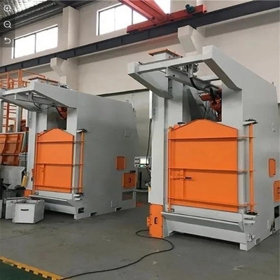 Automatische roestreinigende crawler-schotblaasmachine voor corrosiebestendige kleine gietstukken