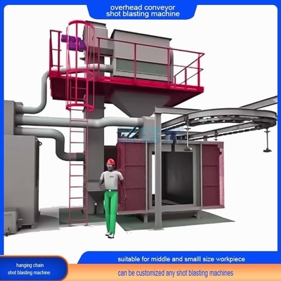 20t overhead keten spoor haak vervoerder Shot Blasting Machine met 20 jaar ervaring