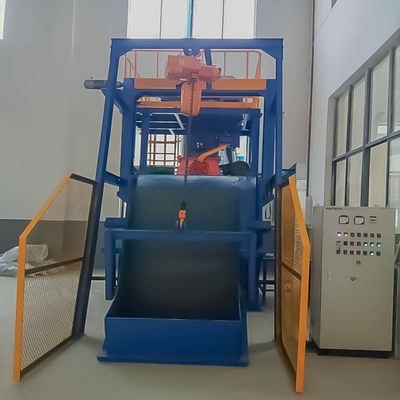 Gepersonaliseerde verticale Q32-serie rubberen tumble belt Shot Blasting Machine voor grote capaciteit