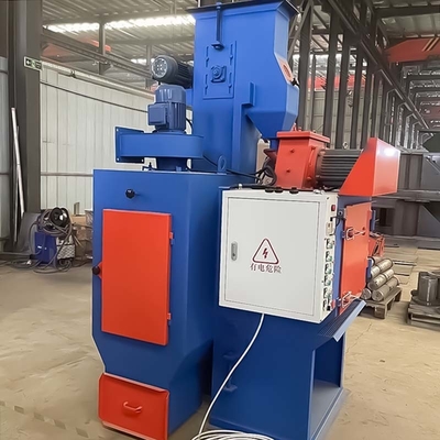 Op maat gemaakte schoonmaakwerkstukoppervlak Rubber Type Tumble Belt Shot Blasting Machine