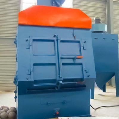 Op maat gemaakte Pumingwei-bandconveyor-type schotblaasmachine voor veren Totaal vermogen 26
