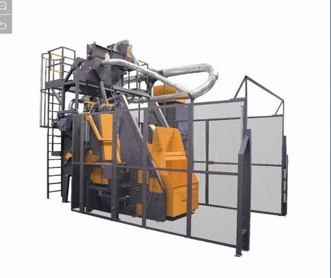 Rotary Abrator Tumble Rubber Belt Shot Blasting Machine voor de behandeling van metalen oppervlakken