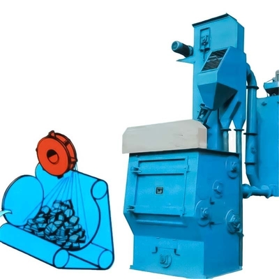 Kleine gietstukken Oppervlakte roestende trommelgordel vervoerband Shot Blasting Machine Automatisering