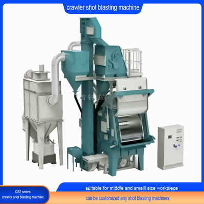 Niet-fragiele onderdelen Timble rubber belt Shot Blasting Machine voor zware toepassingen