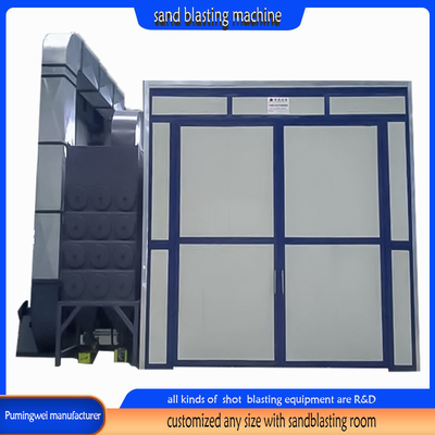 Schot Blasting Reiniging Way Customization Sandblasting Booth voor verschillende materialen