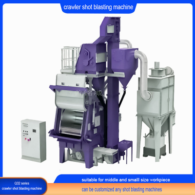 Rubber Belt Tumble Shot Blasting Machine voor moeilijk te reinigen onderdelen Geavanceerde technologie