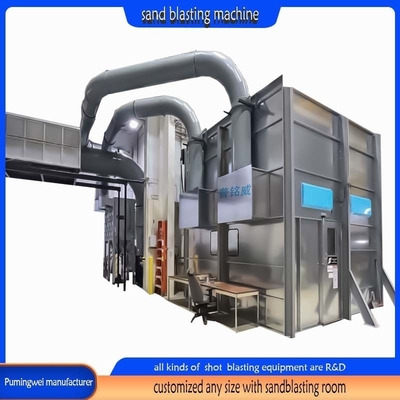 Kunstmatige controle Hoogreinigingsapparatuur Sandblasting Booth zonder put