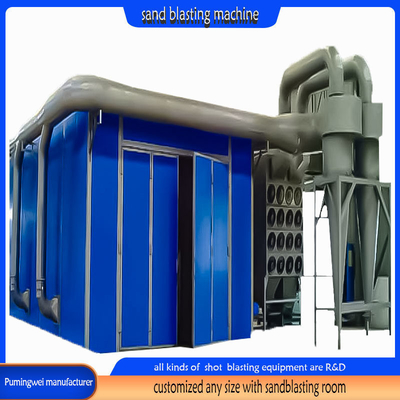 Kunstmatige controle Hoogreinigingsapparatuur Sandblasting Booth zonder put