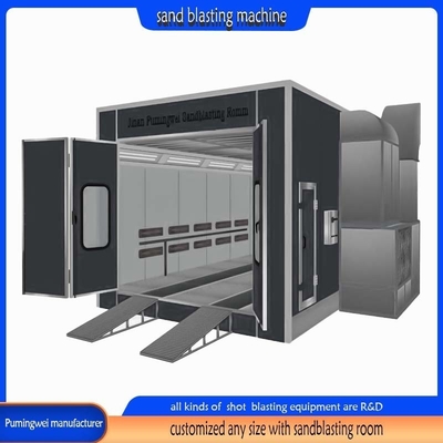 Kunstmatige controle Hoogreinigingsapparatuur Sandblasting Booth zonder put