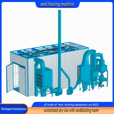 Schot Blasting Reiniging Way Sandblasting Booth voor industriële producten op redelijke