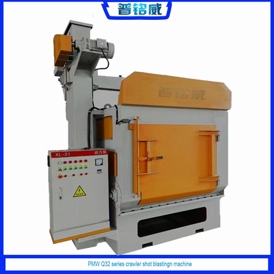 Aanpassing Q329 Auto Rust Cleaning Crawler Tumble Rubble Belt Shot Blasting Machine