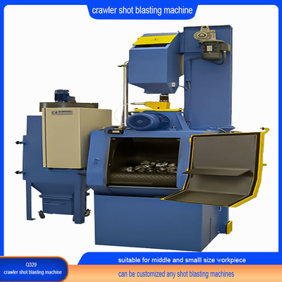 Metalen rubber crawler type schot blaasmachine met automatisch laden en lossen