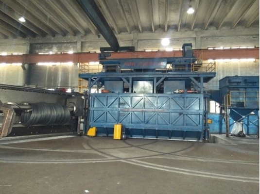 Vinnige verzending Draadstaaf spoel Shot Blasting Machine met hoge zuiverheid en automatisering