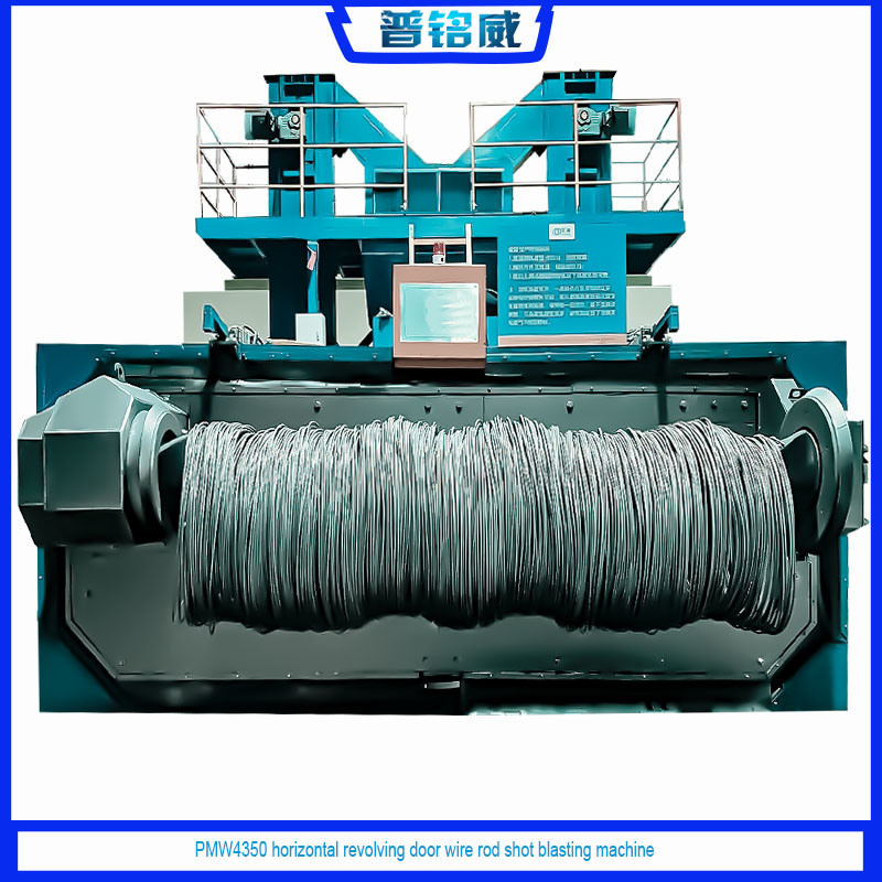 Vlamtype Draadstaaf Shot Blasting Machine PMW 4350 voor 300 eenheden per jaar Productie