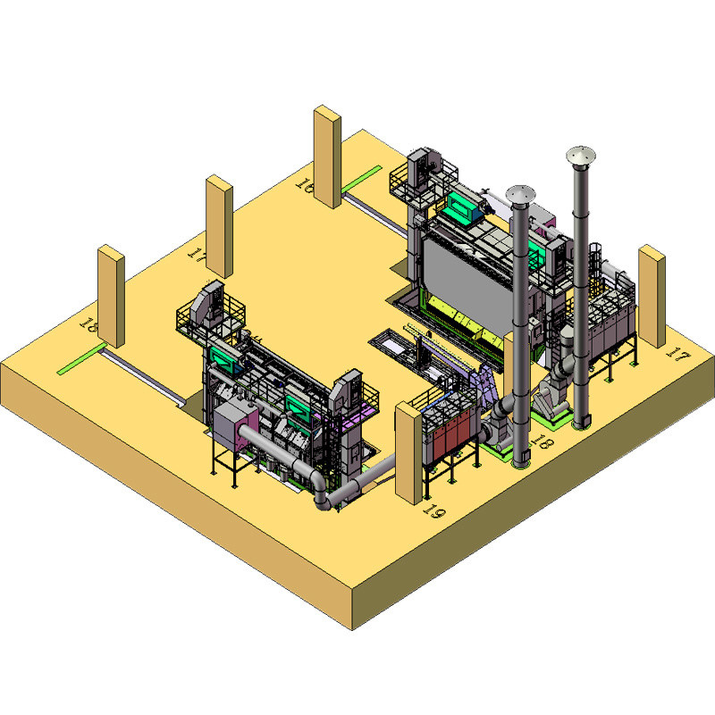 Aanpasbare twee schroef mandrels draadstaaf spoel Shot Blasting Machine voor draad ontkalken