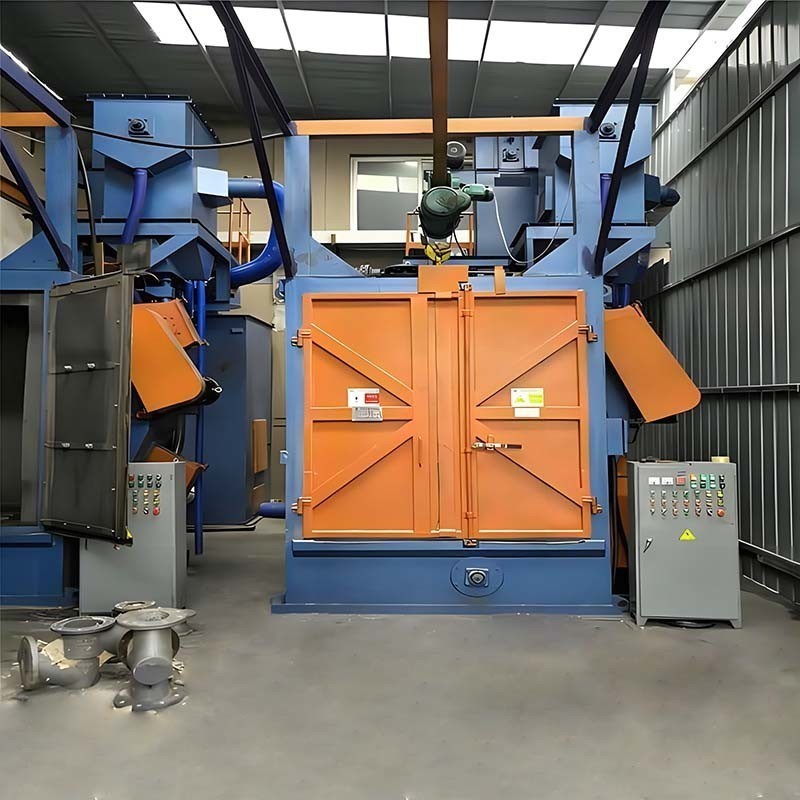 Efficiënte haaktype schotblaasmachine voor oppervlaktebehandeling en versterking