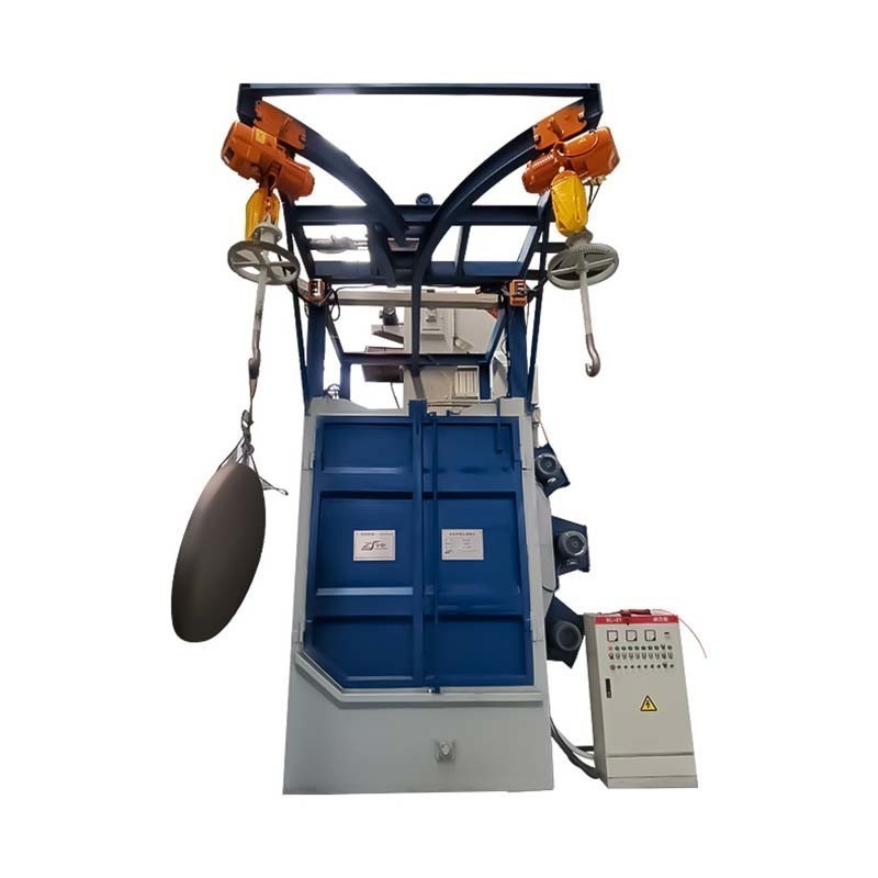 T / T en zo op Pumingwei Electric Spinner Hanger Style Airless Wheel Shot Blasting Machine