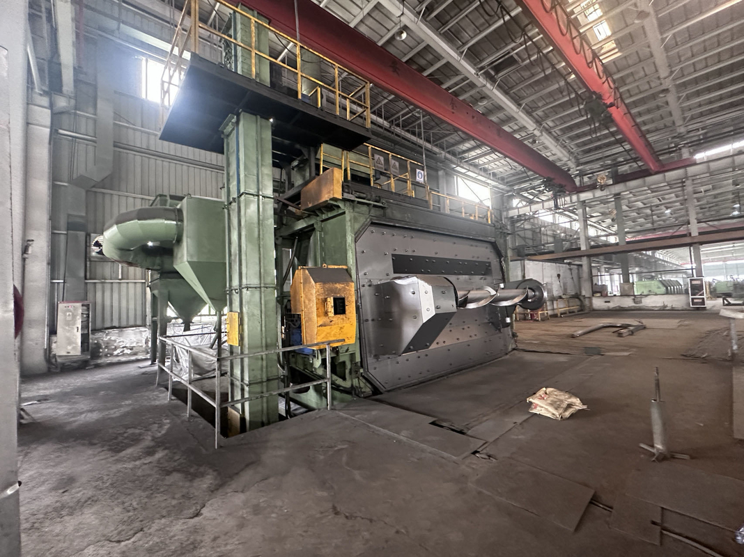 PMW3850 Dubbel-positie omloopdeur Draadstaaf Shot Blasting Machine voor het verwijderen van roest