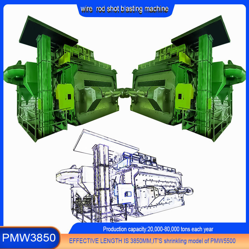 Perfecte Blast Wheel Wire Rod Coil Shot Blasting Machine voor en verbeterde prestaties