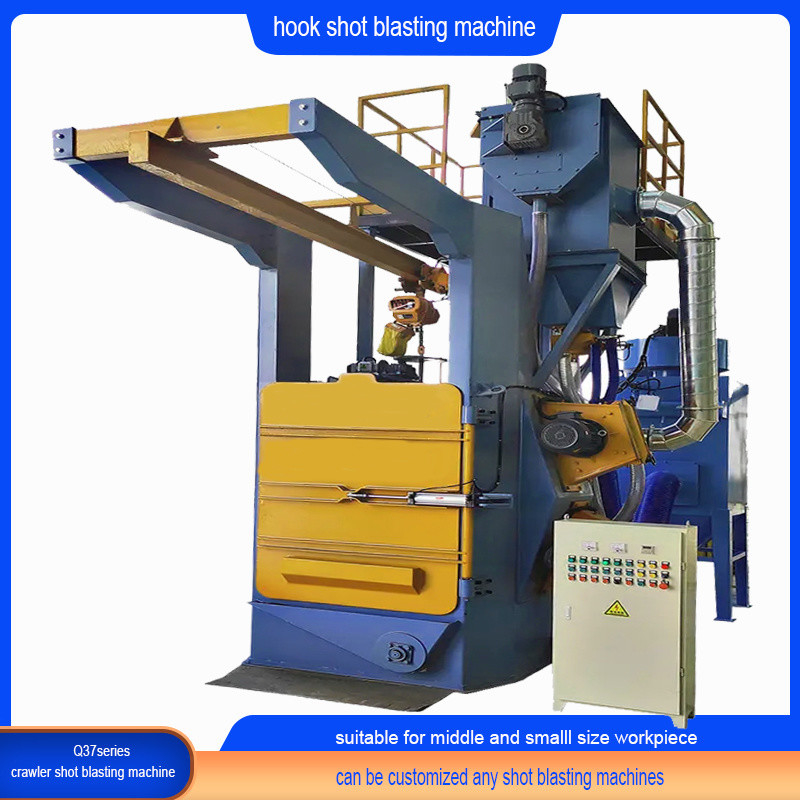 Elektrische crawler abrator dubbel haak type haak schot blaasmachine