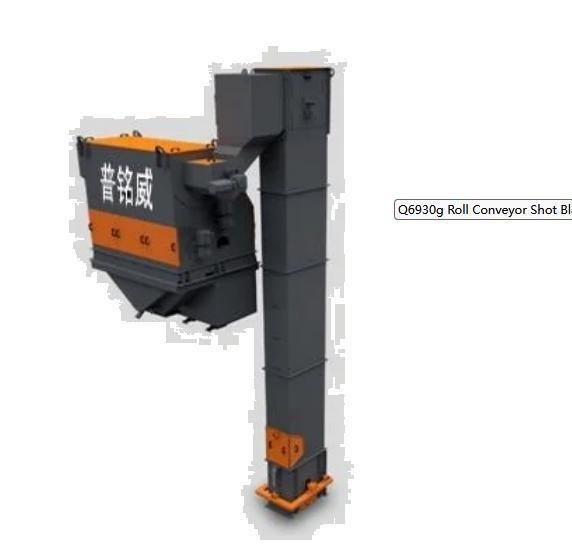 Eén jaar naverkoopservice 2024 Roll Conveyor Shot Blasting Machine voor staalconstructies