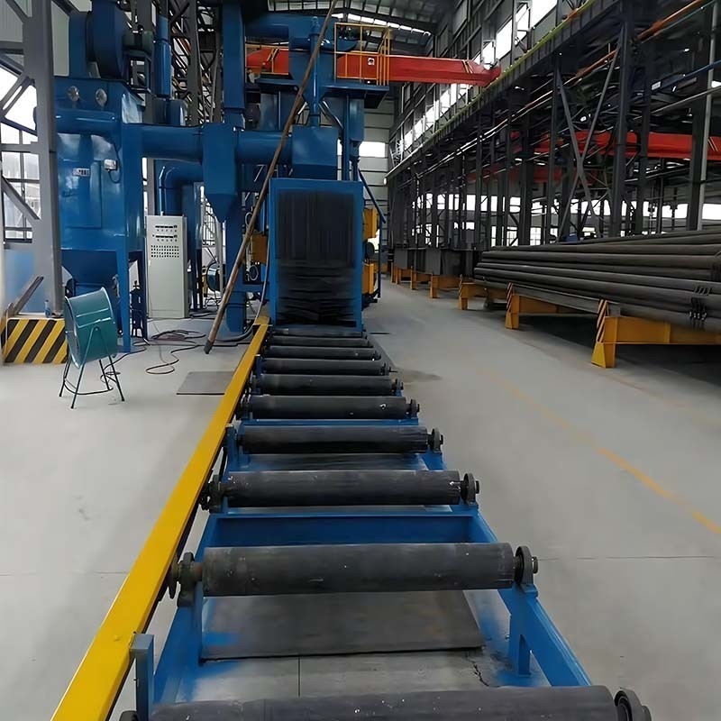 Q69-serie Roller Type Pass Through Automatic Shot Blasting Machine met aangepast ontwerp