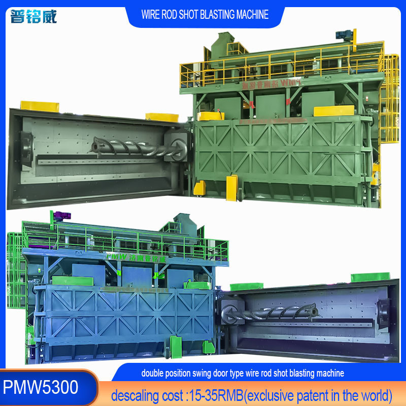 Upgrade uw productielijn met aanpasbare draadstaaf spoelen Shot Blasting Machine