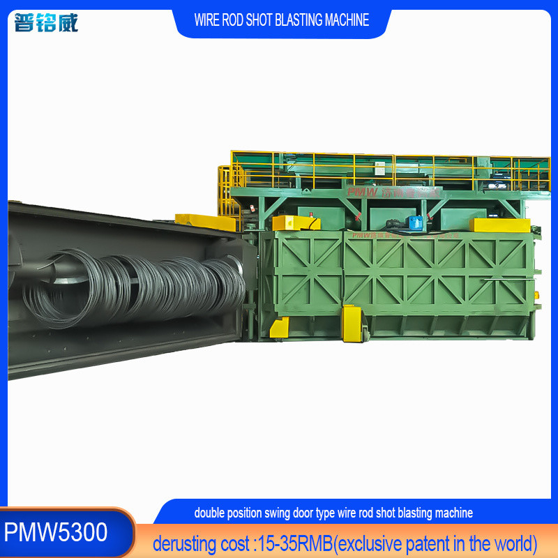 PMW5300 Draadvoorraad Shot Blasting Machine voor Cold Heading staaldraad aan betaalbare prijs