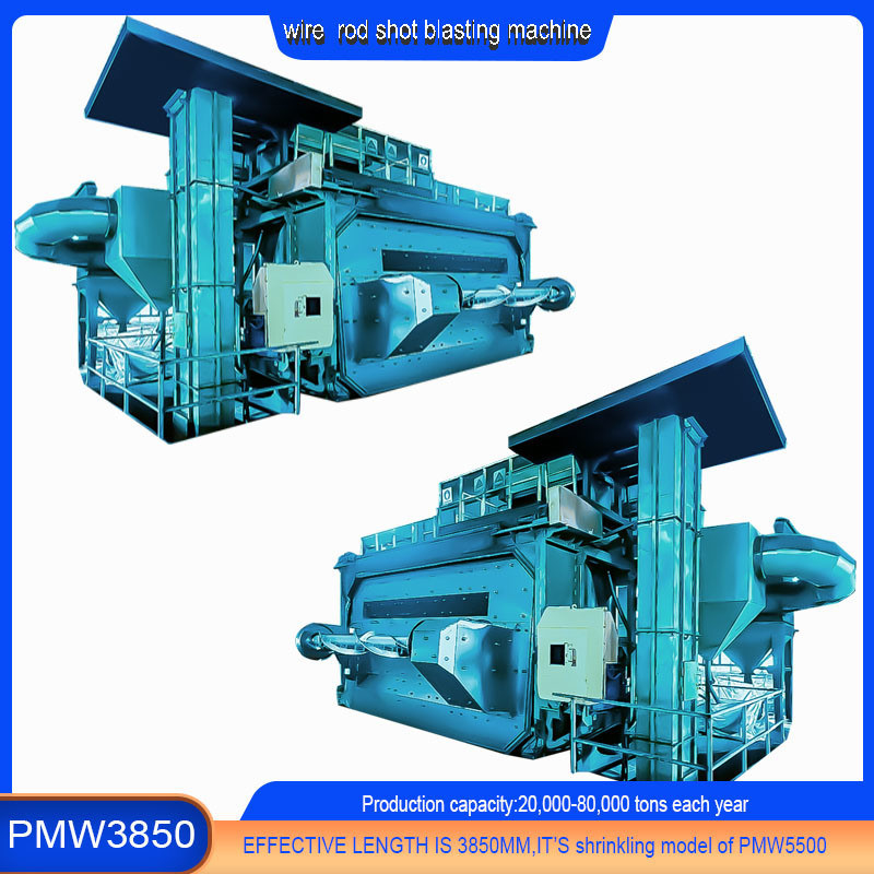 High Cleanness Corrosion Proof Rod Coil Wire Shot Blasting Machine voor lagerstaal