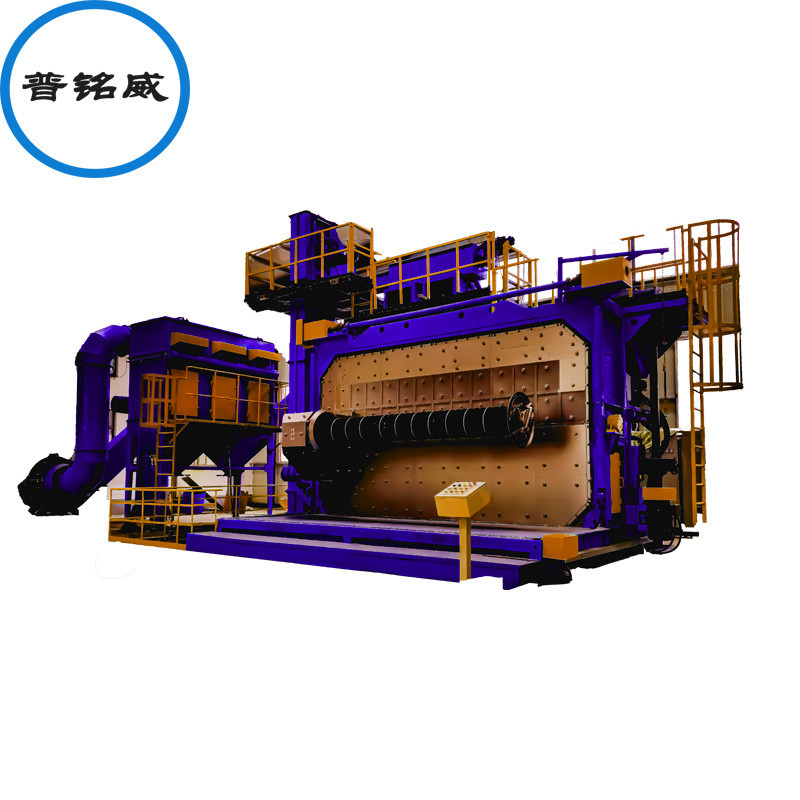 Dubbele positie omzet deur draadstaaf Shot Blasting Machine met bevestigingsmiddelen 9,5 * 6,1 * 6,9m