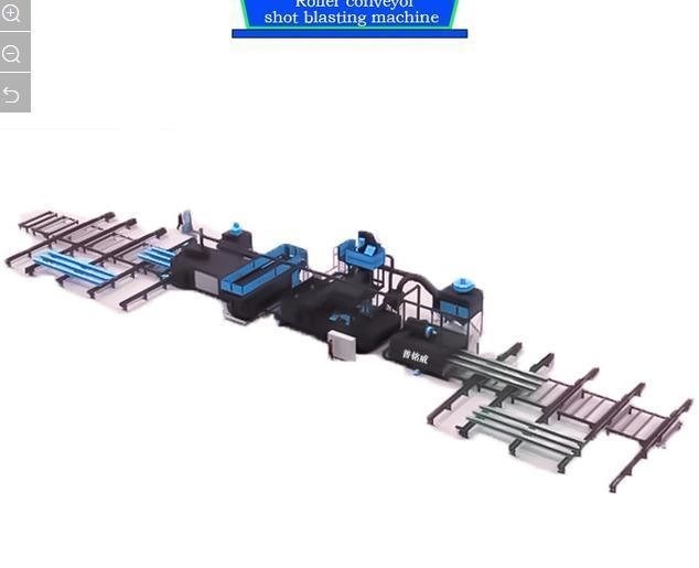 Elektrische brandstof meervoudige modellen rollenconveyor Shot Blasting Cleaning Machine 2024