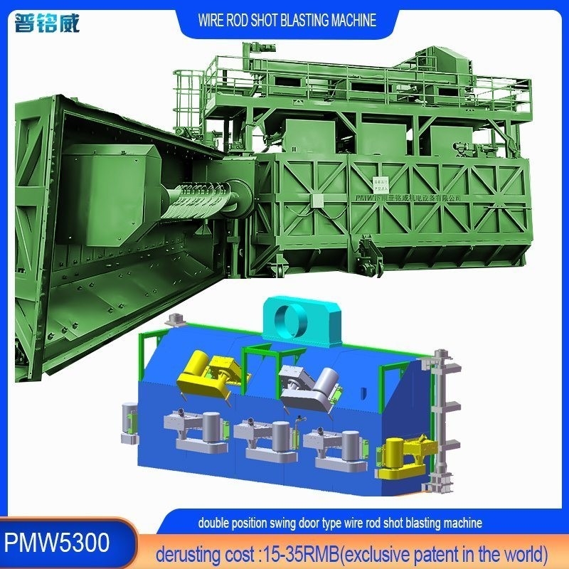 Aanpassing De goedkoopste wire rod coil shot blasting machine voor klantenproducten