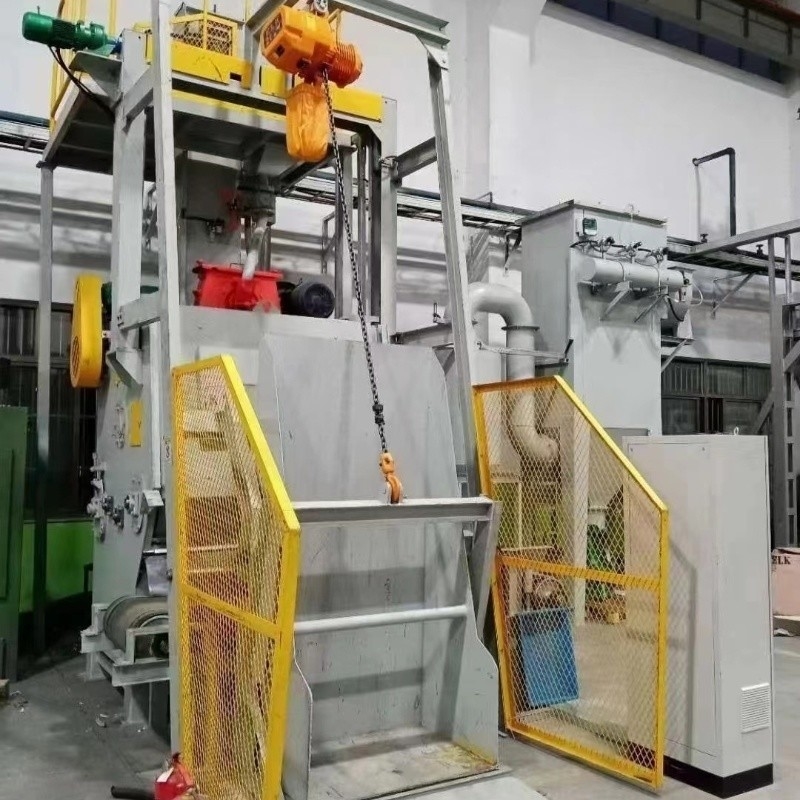 Crawler Shot Blasting Machine voor het reinigen van zand en het verwijderen van roest 1 ton capaciteit