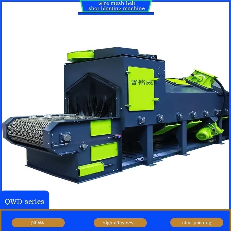 Automatisch transportsysteem van hoge zuiverheid Draadnetband vervoerband Shot Blasting Machine