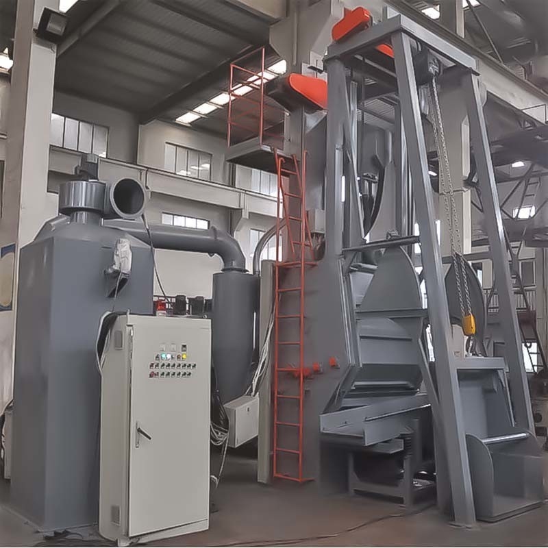 2.0-2.8t/h Productie snelheid Vaste after-sales service Rubber tracked shot blasting machine