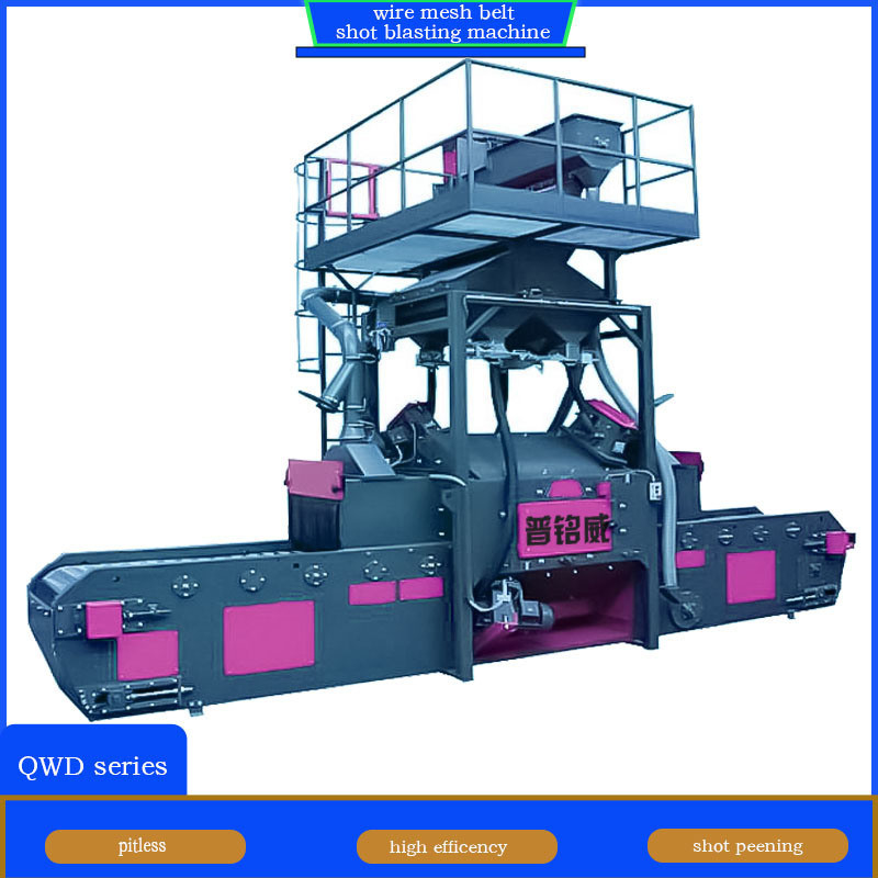 1200 mm draadgordel-crawler abrator Shot Blasting Machine met een reinigingssnelheid van 0,5-4 M/min