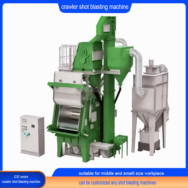 Aangepaste spuitmachine met rubbergordel voor het op het werkstuk leggen van een kruiper-abrator