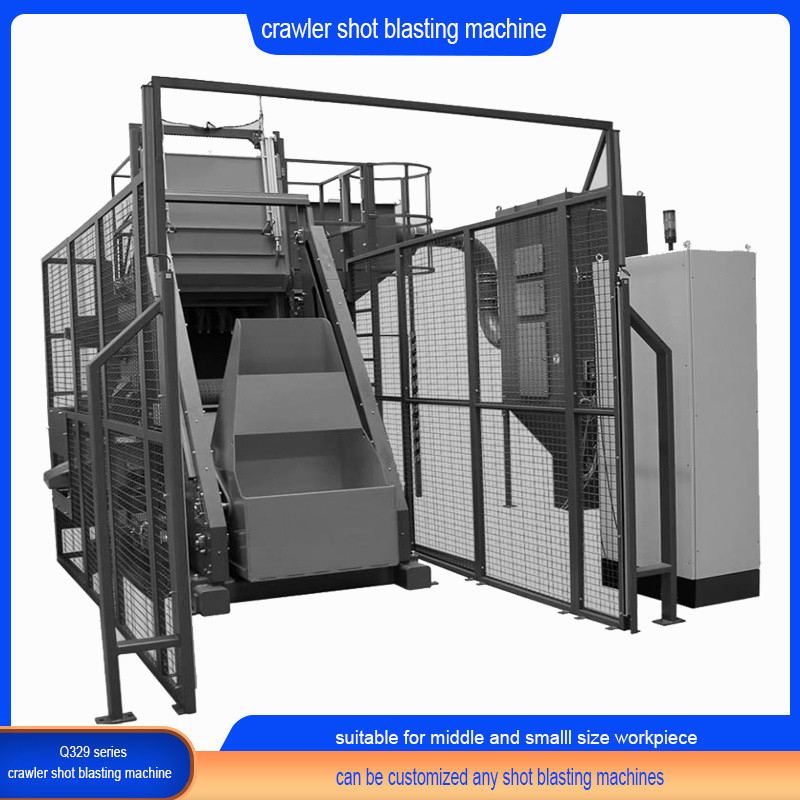Rubber Gordel Blow Shot Blasting Machine voor zachte tumbling actie in geel en blauw