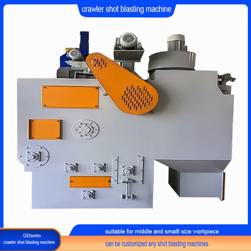 Op maat gemaakte Q3210 Meerdere kleuren Crawler Belt Shot Blasting Machine voor kleine smederijen